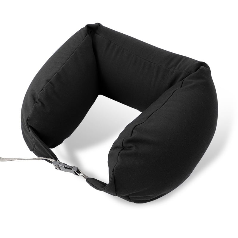 Ανατομικό μαξιλάρι αυχένα ταξιδιού σε σχήμα U με γέμισμα από κόκκους αφρού, ελαφρύ, ιαπωνικού στυλ, μοντέρνο μινιμαλιστικό σχέδιο