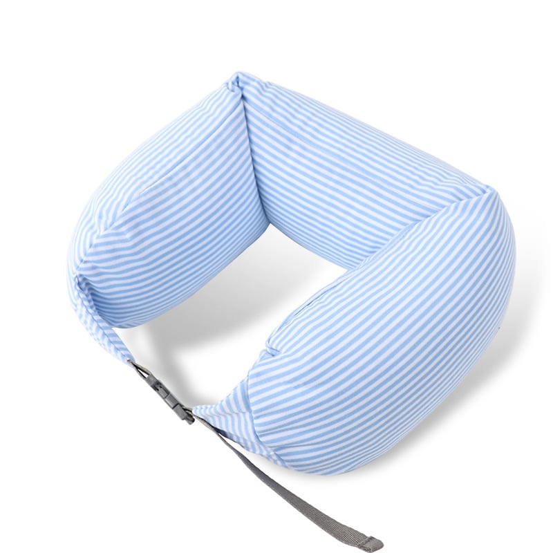 Ανατομικό μαξιλάρι αυχένα ταξιδιού σε σχήμα U με γέμισμα από κόκκους αφρού, ελαφρύ, ιαπωνικού στυλ, μοντέρνο μινιμαλιστικό σχέδιο