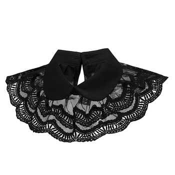 Ženska kap-bluza s lažnim ovratnikom, 100% poliester, warp-knit, ljeto