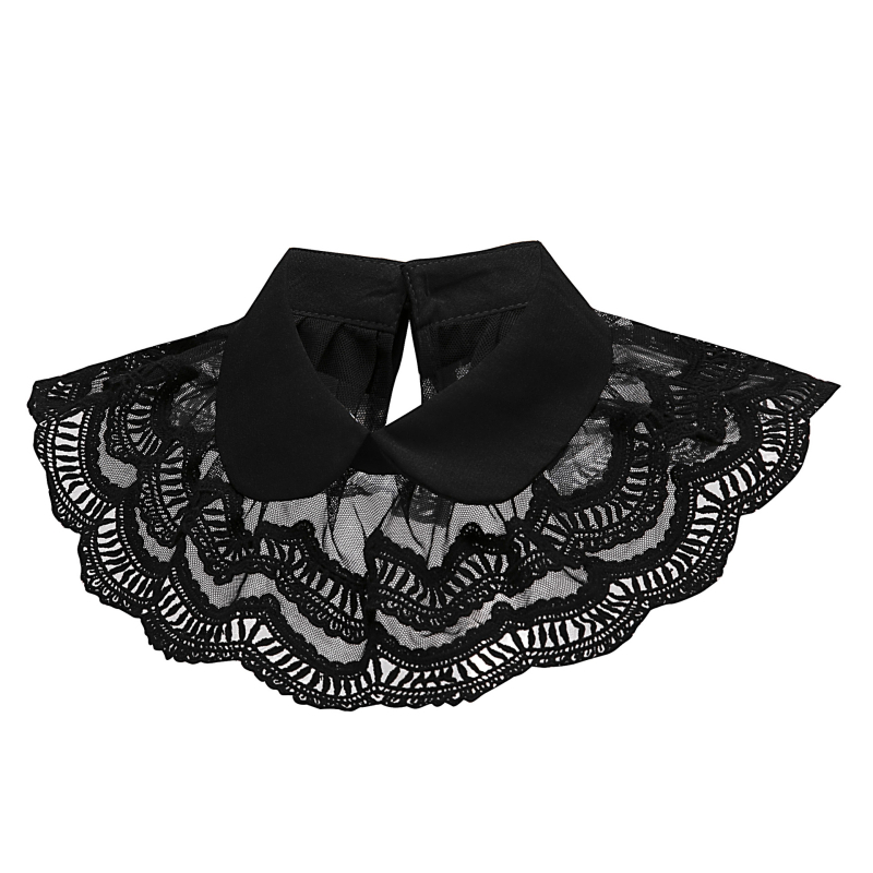 Ženska kap-bluza s lažnim ovratnikom, 100% poliester, warp-knit, ljeto