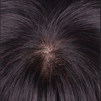 Perucă pentru bărbați – păr uman real, țesută integral manual, lungime scurtă, poate fi vopsită; schimbare de stil, acoperire a părului alb, creșterea volumului
