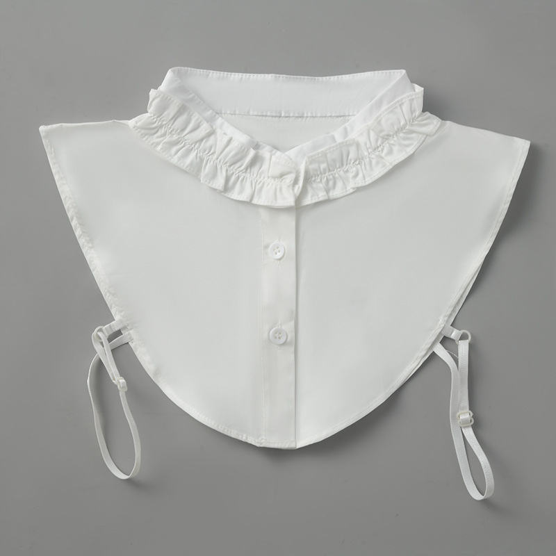 Guler fals cu perle pentru cămăși - accesorii la modă, poliester-satin, primăvara 2023, ambalare individuală