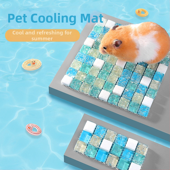Covoraș de răcire pentru hamster – suprafață din marmură de sticlă pentru vară, accesorii pentru animale de companie