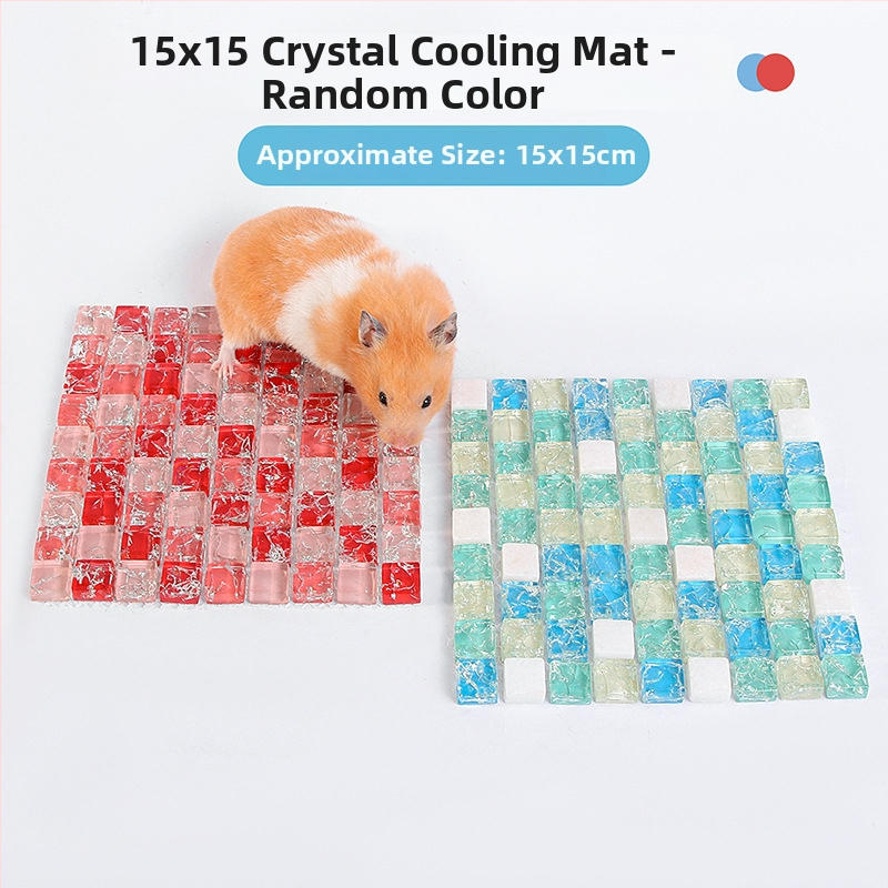 Covoraș de răcire pentru hamster – suprafață din marmură de sticlă pentru vară, accesorii pentru animale de companie