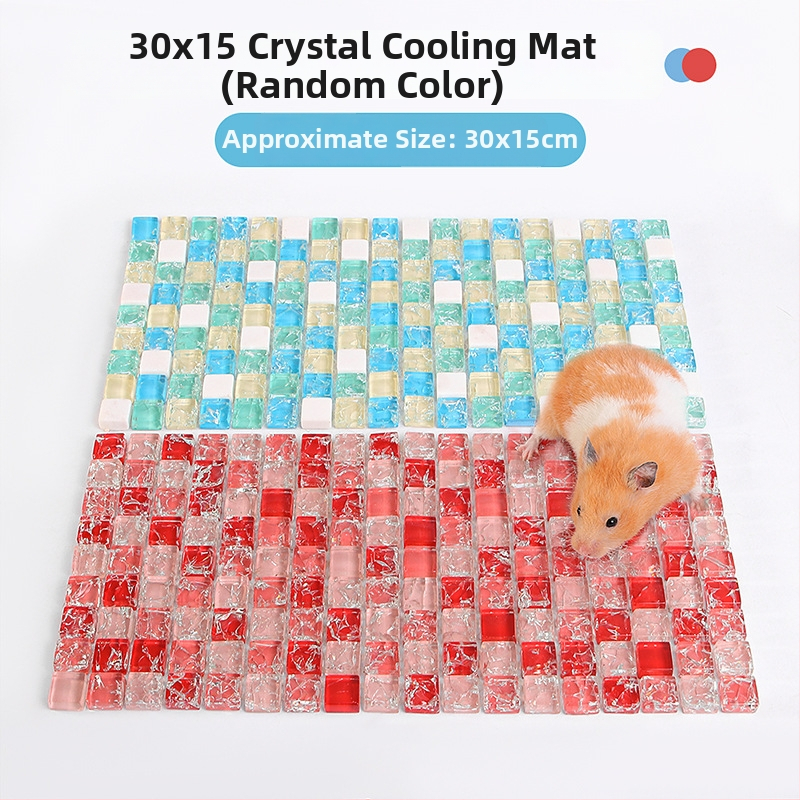 Covoraș de răcire pentru hamster – suprafață din marmură de sticlă pentru vară, accesorii pentru animale de companie