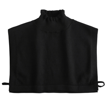 Guler decorativ din chiffon pentru pulover, cu model floral, stil fashion, vară 2024