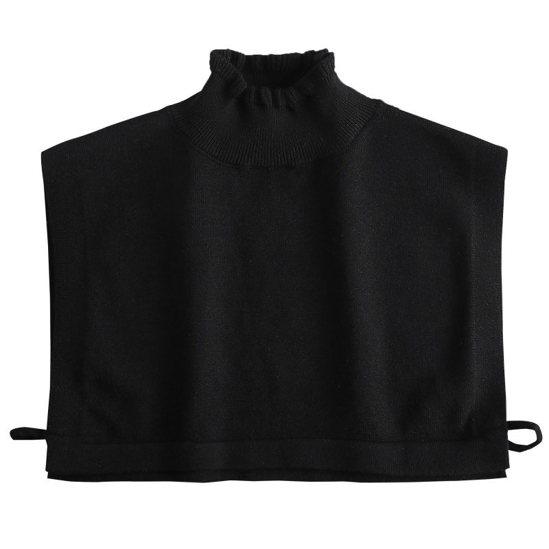 Guler decorativ din chiffon pentru pulover, cu model floral, stil fashion, vară 2024