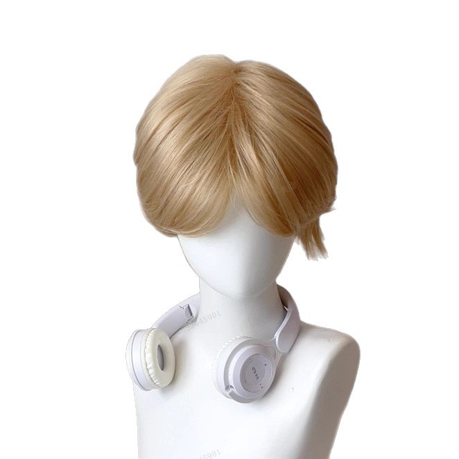 Férfi paróka, japán mullet stílus, teljes paróka, modell 542, hőálló rostok