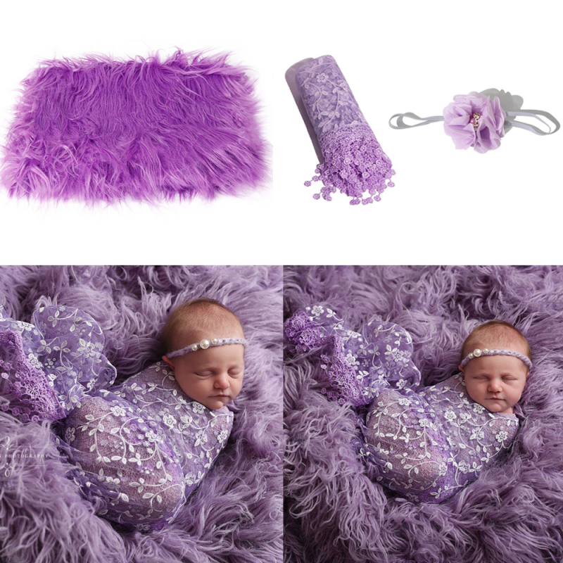 Dječja wrap deka za fotografiju – akril, 170 g, elastična, za bebe do 1 godine, set pozadinskih rekvizita