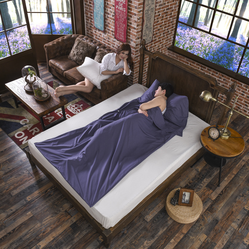 Ταξιδιωτικός υπνόσακος για ενήλικες, κατασκευή σε μορφή φακέλου, βάρος 400–900 g