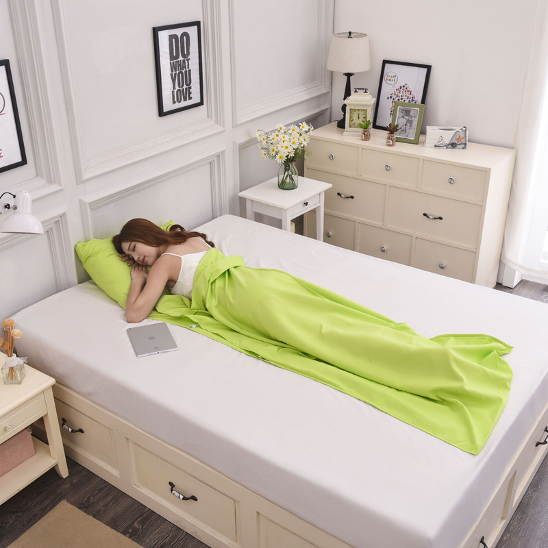 Ταξιδιωτικός υπνόσακος για ενήλικες, κατασκευή σε μορφή φακέλου, βάρος 400–900 g