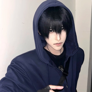 Cosplay paróka – Zang Qiling stílus, rövid haj, hőálló szálak, anti-frizz, mechanikus feldolgozás, férfiaknak