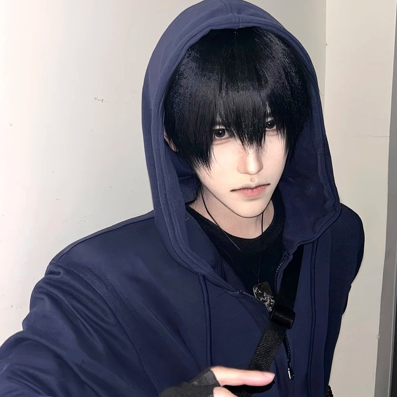 Cosplay paróka – Zang Qiling stílus, rövid haj, hőálló szálak, anti-frizz, mechanikus feldolgozás, férfiaknak