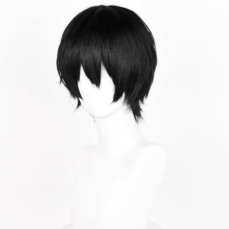 Cosplay paróka – Zang Qiling stílus, rövid haj, hőálló szálak, anti-frizz, mechanikus feldolgozás, férfiaknak