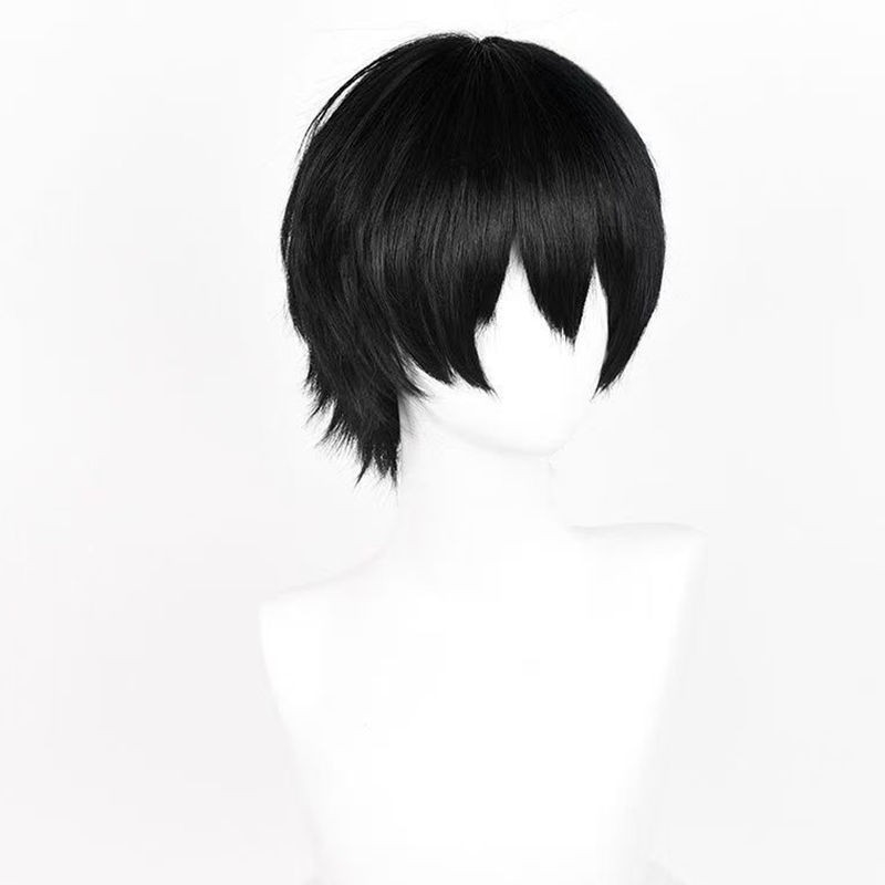 Cosplay paróka – Zang Qiling stílus, rövid haj, hőálló szálak, anti-frizz, mechanikus feldolgozás, férfiaknak