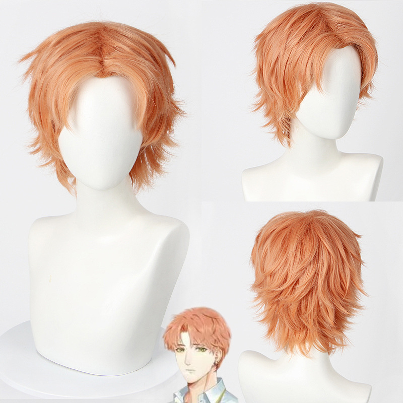 MCOSER cosplay paróka, modell WIG-765A, hőálló szálú anyagból, festhető, férfiaknak, anime karakter stílus