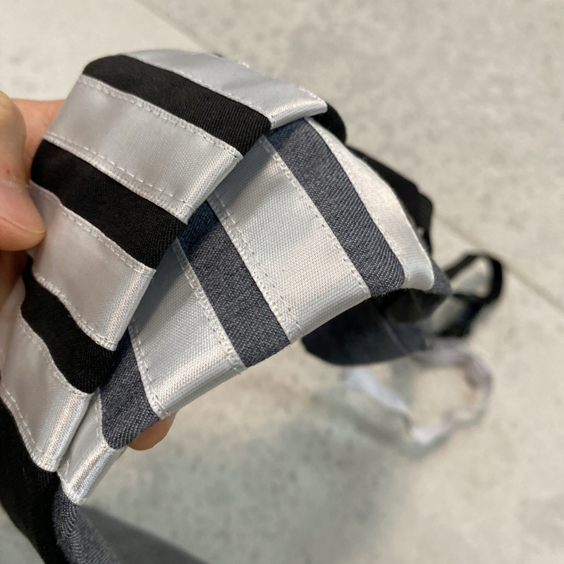 Ženska pamučna leptir mašna s prugama, standardna širina, casual stil