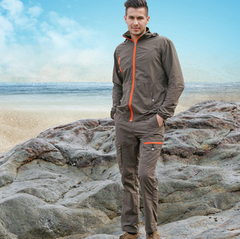 Για άνδρες και γυναίκες σετ εξωτερικού χώρου με γρήγορο στέγνωμα – διαπνέον νάιλον, αδιάβροχο και UV προστασία, μονόχρωμο σχέδιο, κατάλληλο για πεζοπορία, ορειβασία, ψάρεμα, τρέξιμο και ποδηλασία (Άνοιξη–Καλοκαίρι–Φθινόπωρο)