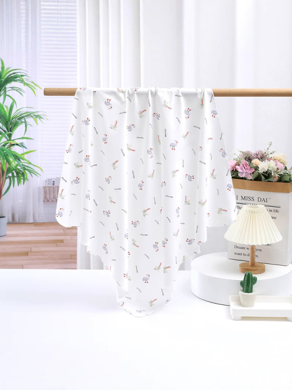 Love and Music Dječja swaddle deka od 100% pamuka - Klasa A, Uzorak životinja