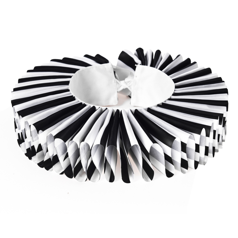 Prugasta choker ogrlica, francuski retro stil, poliester tkanina s podstavom, unisex odrasli, jesen 2025