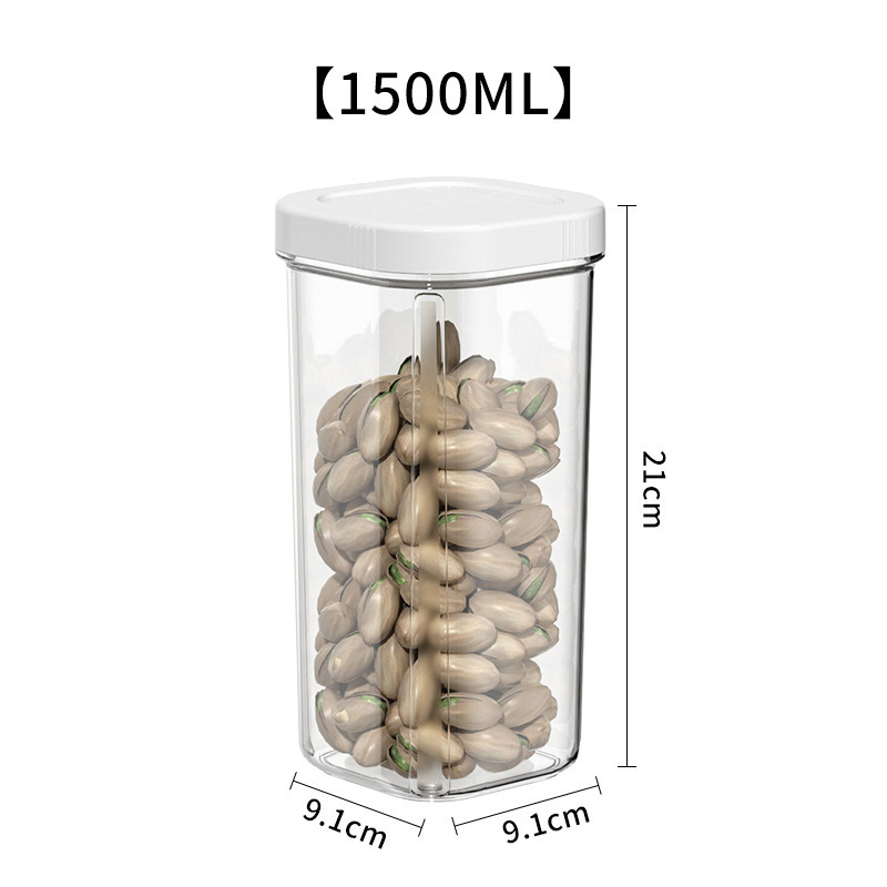 Modi Source műanyag négyszögletes élelmiszertároló, 800–1000 ml, testreszabható