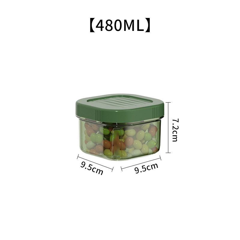 Modi Source műanyag négyszögletes élelmiszertároló, 800–1000 ml, testreszabható