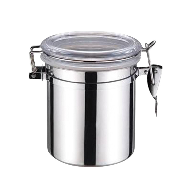 Rozsdamentes acél tömített tárolóedény, kerek formájú, 1–2 L kapacitás, nyomtatott logóval