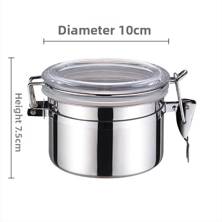 Rozsdamentes acél tömített tárolóedény, kerek formájú, 1–2 L kapacitás, nyomtatott logóval