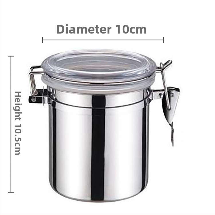 Rozsdamentes acél tömített tárolóedény, kerek formájú, 1–2 L kapacitás, nyomtatott logóval