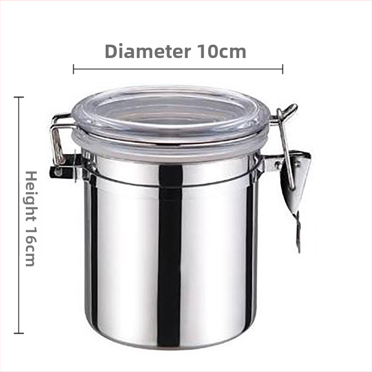 Rozsdamentes acél tömített tárolóedény, kerek formájú, 1–2 L kapacitás, nyomtatott logóval