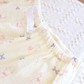 Posztpartum pamut pizsama nadrág - dupla réteg krepp pamut, laza szabás, 95% pamut, nadrág, 2025 kiadás