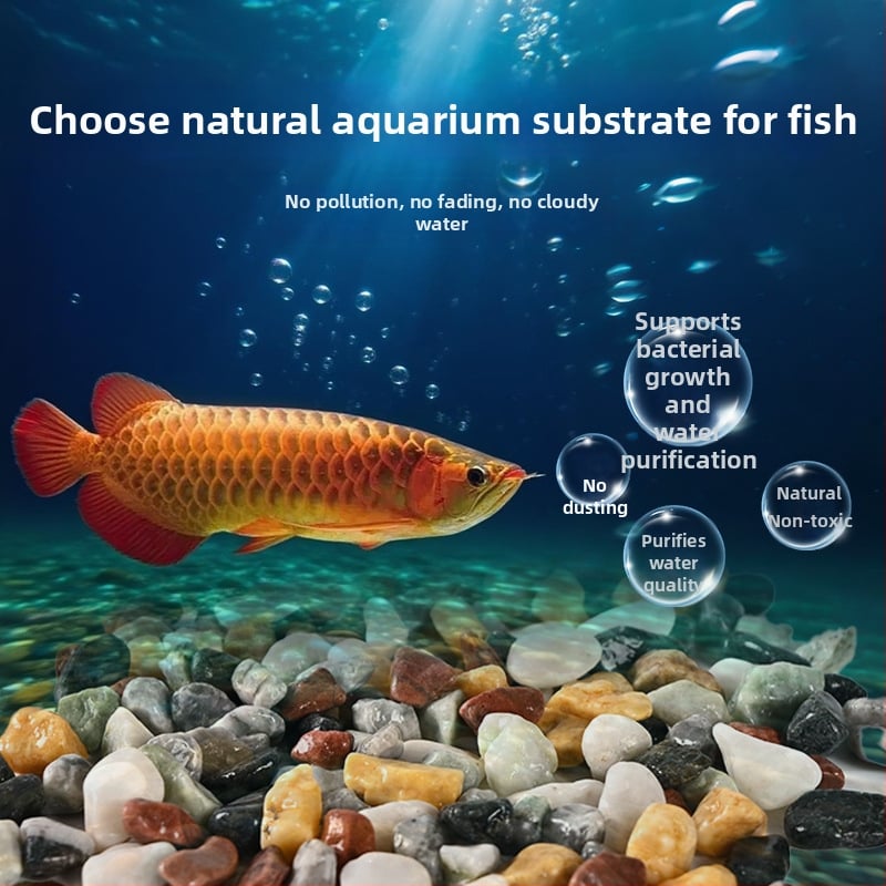 Podklad pre akvárium: riečny štrk, Nílu piesok a prirodzený dažďový les krajinotvorný piesok | Materiály: štrk, pískovec, kamienky, dolomit | Tvar: nepravidelný