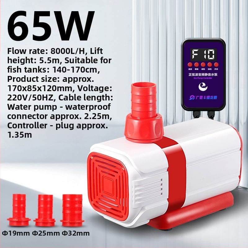 Merülő szivattyú halastóhoz AI intelligens vezérléssel és változtatható frekvenciával, keringés és szűrés, csendes működés