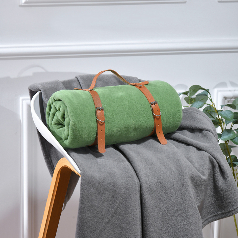 Fleece deka s geometrijskim uzorkom, poliester, 300–500 g, mogućnost tiskanja loga