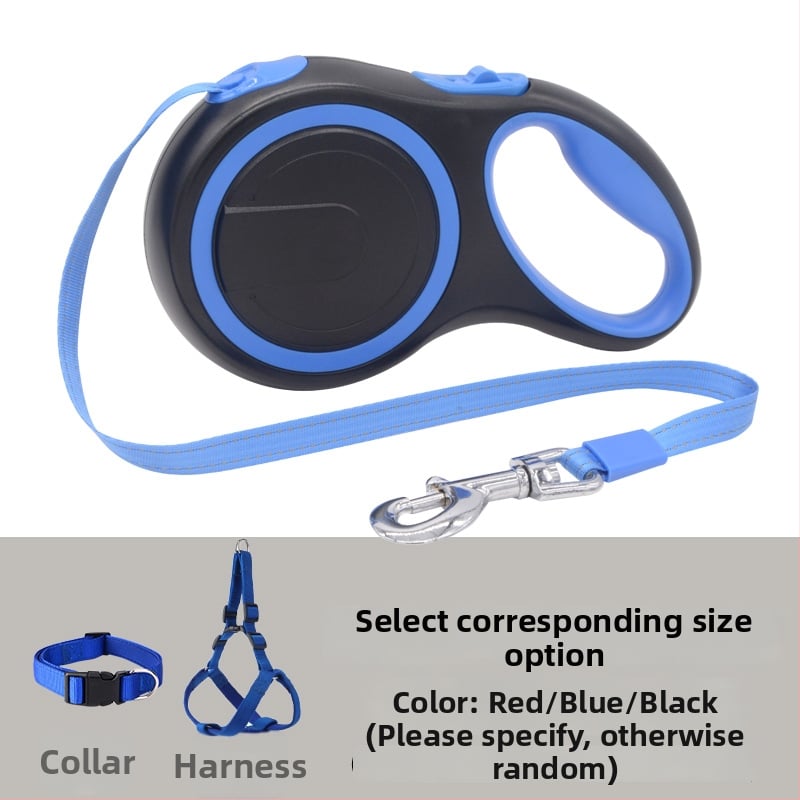 Lesă de câine telescopic automată cu frânghie retractabilă (Telescopic; Automat; Pentru câini; Frânghie)