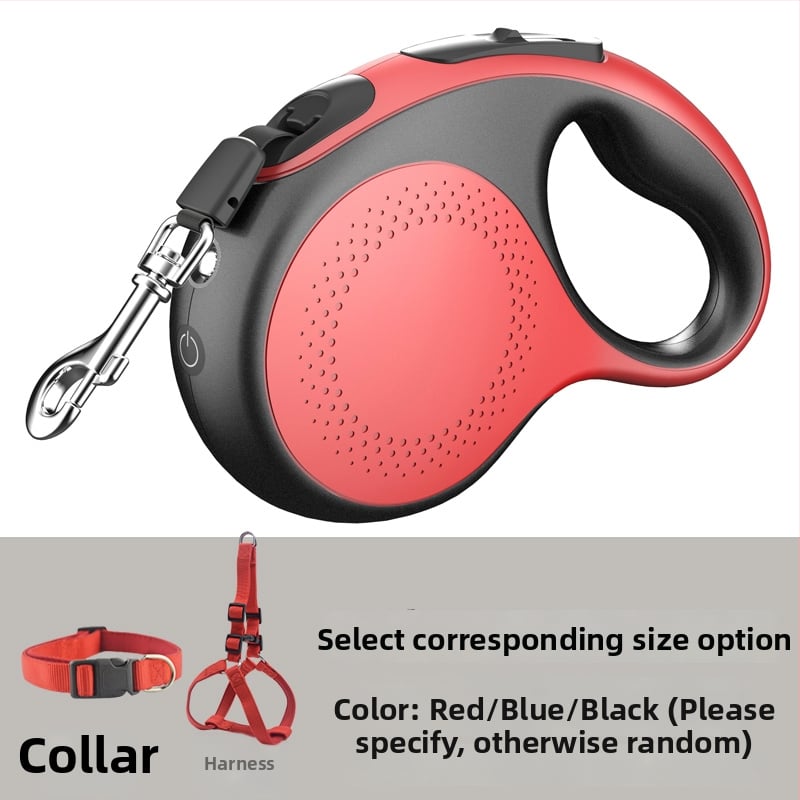 Lesă de câine telescopic automată cu frânghie retractabilă (Telescopic; Automat; Pentru câini; Frânghie)