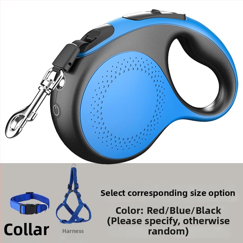 Lesă de câine telescopic automată cu frânghie retractabilă (Telescopic; Automat; Pentru câini; Frânghie)