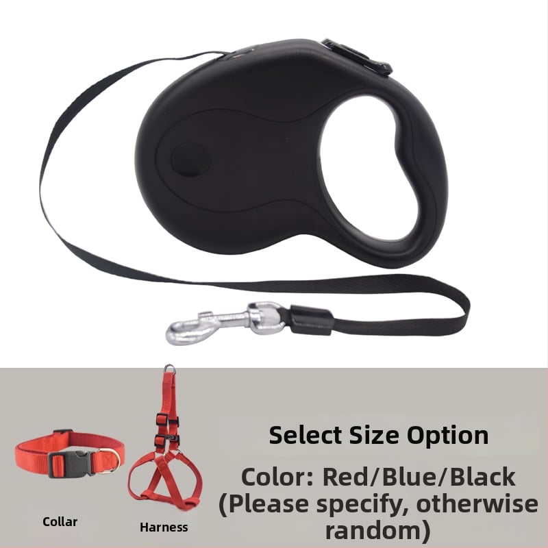 Lesă de câine telescopic automată cu frânghie retractabilă (Telescopic; Automat; Pentru câini; Frânghie)