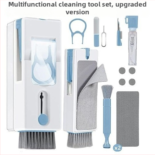 Viacúčelový čistící pero set pre klávesnicu, slúchadlá a obrazovku telefónu (Model 688, Materiál: ABS+hardware, Hmotnosť: 98 g)