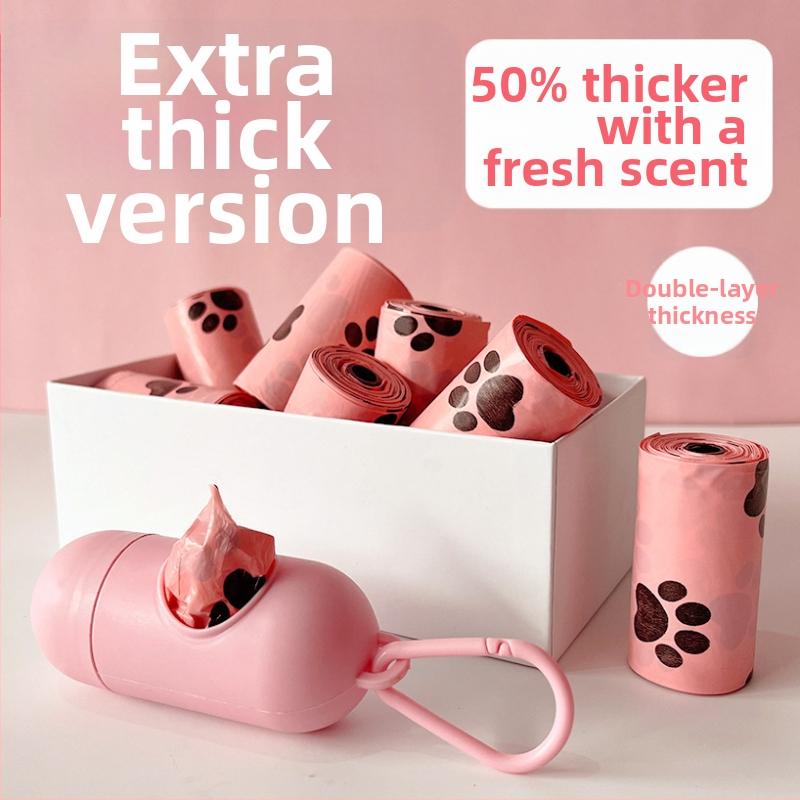 Erchuan Hrubé biologicky odbúrateľné vrecká na odpad pre domáce zvieratá – vrecká na psie výkaly a mačací odpad, Produktový kód SK7ZFe22