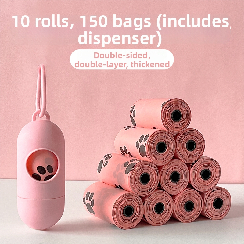 Erchuan Hrubé biologicky odbúrateľné vrecká na odpad pre domáce zvieratá – vrecká na psie výkaly a mačací odpad, Produktový kód SK7ZFe22