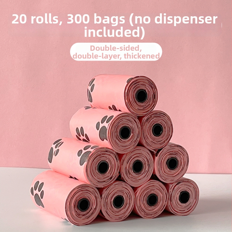 Erchuan Hrubé biologicky odbúrateľné vrecká na odpad pre domáce zvieratá – vrecká na psie výkaly a mačací odpad, Produktový kód SK7ZFe22