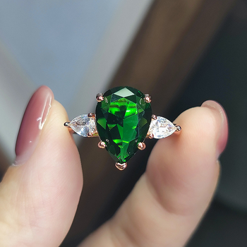 Bakreni prsten, kapljastog oblika, elektroplatirani završetak, brend Meilong xingheng jewelry, podrijetlo Shanwei, za žene