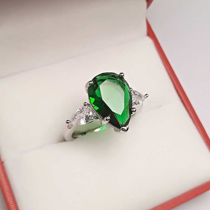 Bakreni prsten, kapljastog oblika, elektroplatirani završetak, brend Meilong xingheng jewelry, podrijetlo Shanwei, za žene