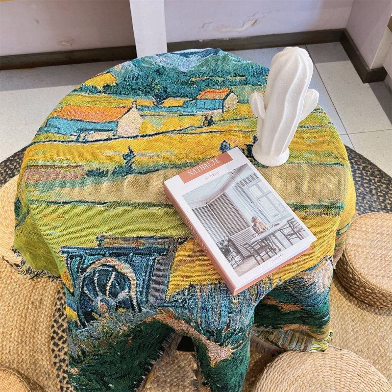 Tapiserie pentru perete și pat - țesătură din amestec, sub 300 g, model peisaj, potrivit pentru toate sezoanele