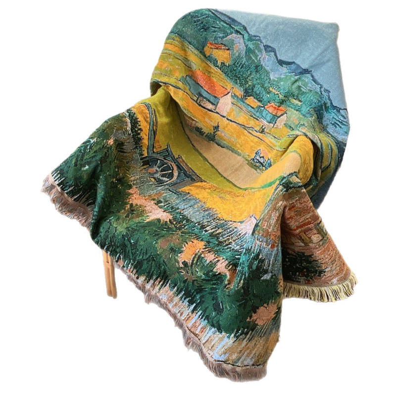 Tapiserie pentru perete și pat - țesătură din amestec, sub 300 g, model peisaj, potrivit pentru toate sezoanele