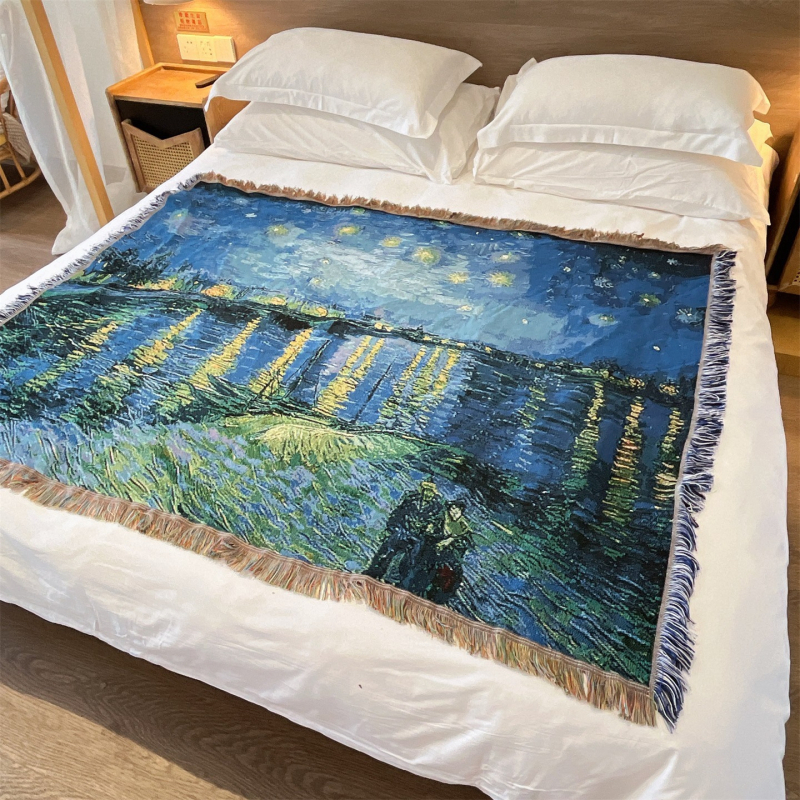 Tapiserie pentru perete și pat - țesătură din amestec, sub 300 g, model peisaj, potrivit pentru toate sezoanele