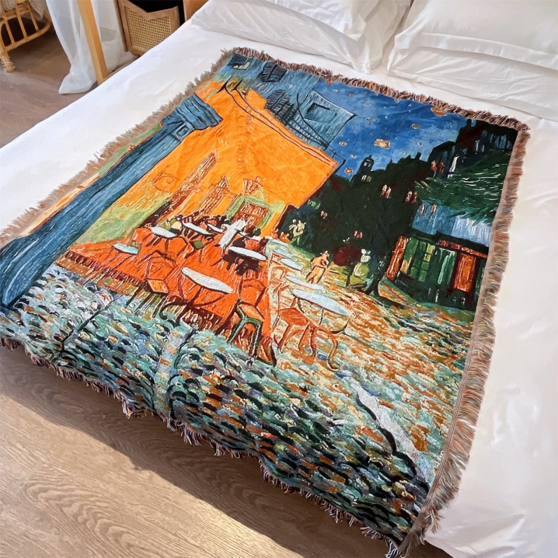 Tapiserie pentru perete și pat - țesătură din amestec, sub 300 g, model peisaj, potrivit pentru toate sezoanele