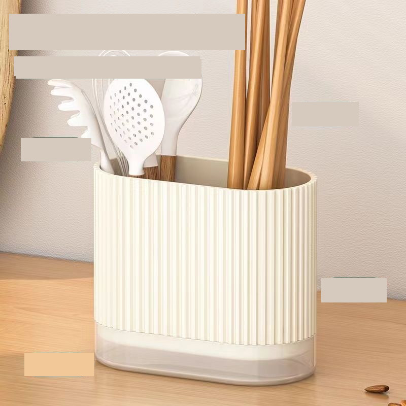 Suport pentru bețișoare transfrontalier cu scurgere, cușcă pentru bețișoare de uz casnic, coș pentru bețișoare montat pe perete pentru bucătărie, suport pentru linguri, suport pentru depozitarea tacâmurilor de blat