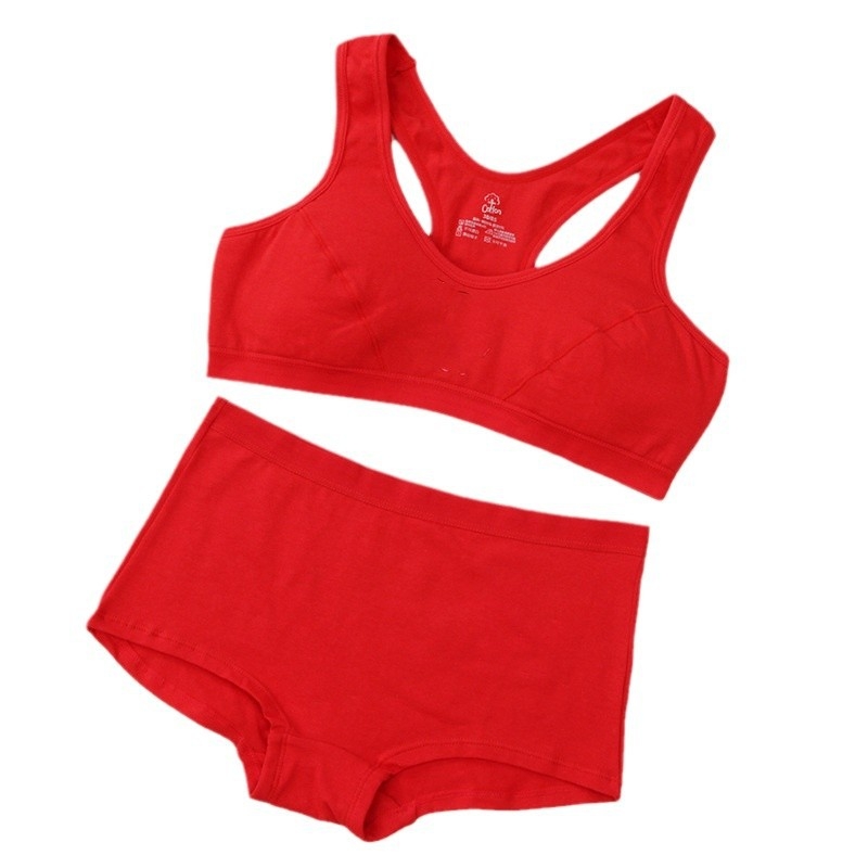 Set de sutiene cu spate în formă de I, susținere laterală, cupe subțiri modelate, 95% bumbac